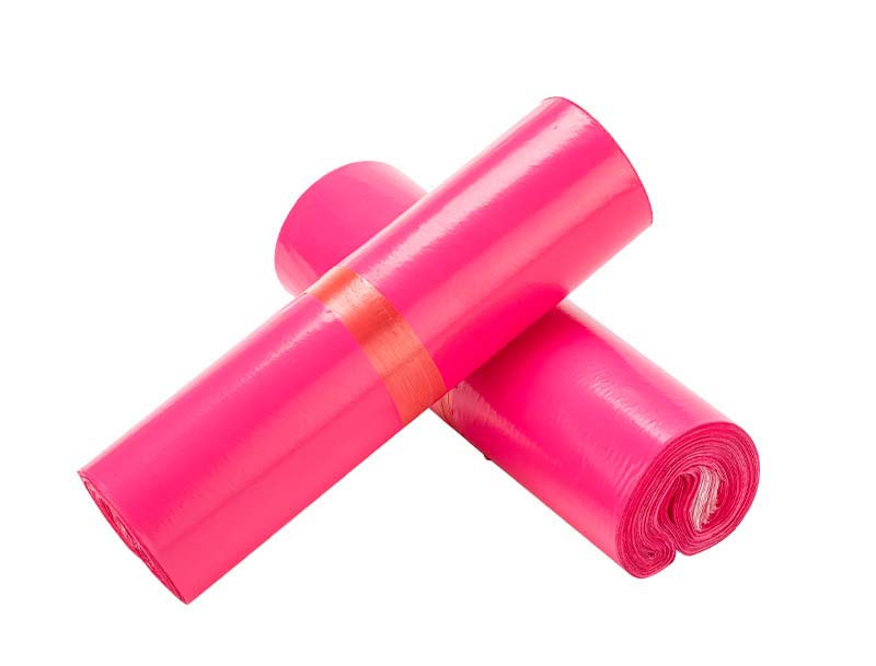 乐至玫红色快递袋-02